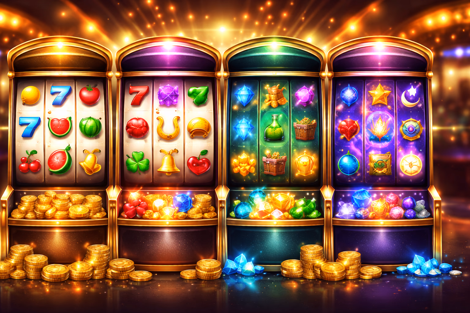 Tragamonedas destacadas y categorías de carretes CASINITO